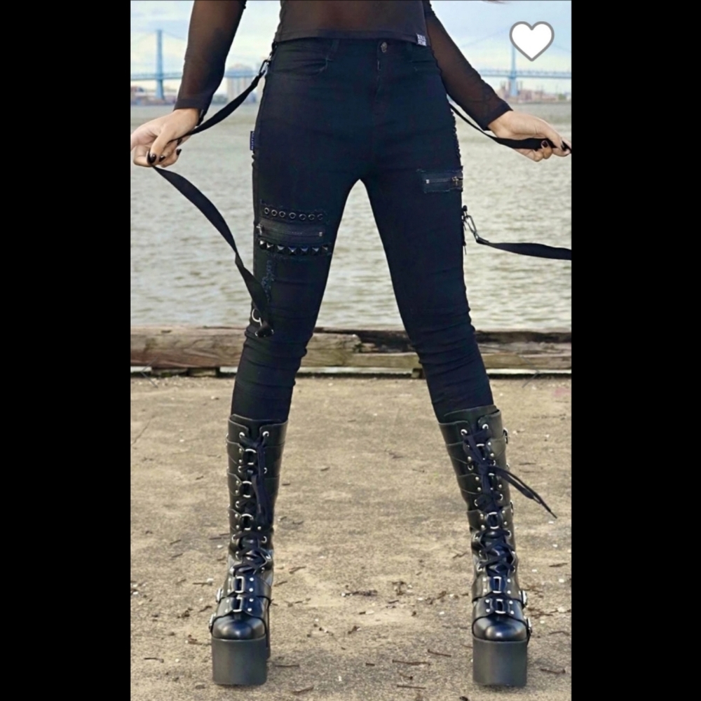 NWT Killstar Spiked Jeans